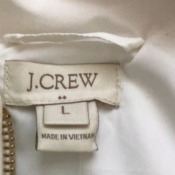 White J. Crew vest with gold zipper - Picture 3 of 3